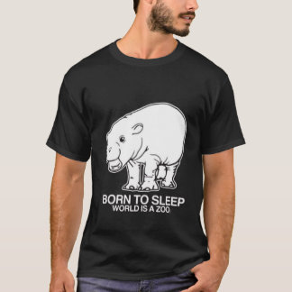 モー眠る生まれと鳴る、世界は動物園のTシャツ Tシャツ