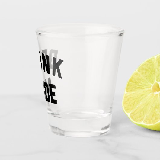 モー飲ドおもしろい引用文 ショットグラス (右)