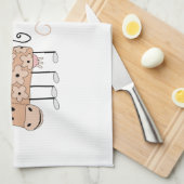 モー キッチンタオル (四つ折り)