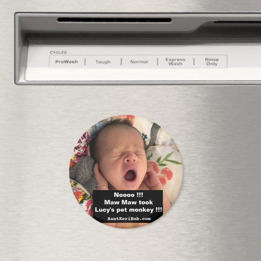 モー·モーはルーシーのペットのサルを連れて行った マグネット (インサイチュ (食洗機))