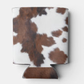 モー – ヴィング茶色の牛プリントゴルフボール 缶クーラー (裏面)