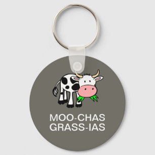 モー-chas grass-ias (Muchas Gracias)ベーシック・キーチェーン キーホルダー