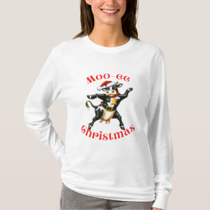 モー-eeクリスマスおもしろい踊り tシャツ