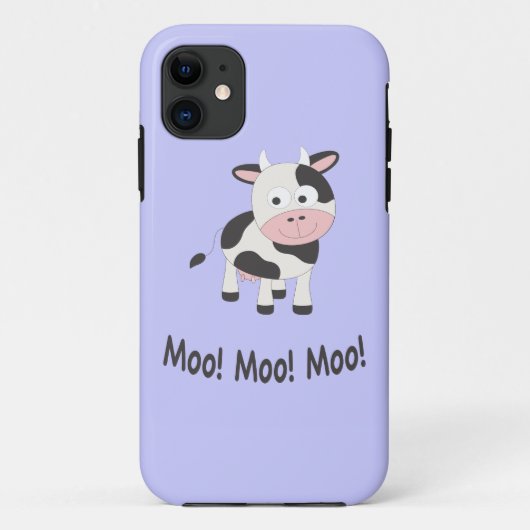モーCute モー Cartoon Cow Case-Mate iPhoneケース (裏面)