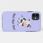 モーCute モー Cartoon Cow Case-Mate iPhoneケース (裏面(横))