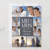 モ結婚ンタ結婚ージュの発表 招待状 (正面)