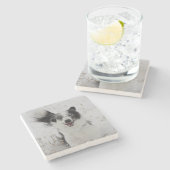 モ縁どンタナの雪に衝突。 ストーンコースター (横)