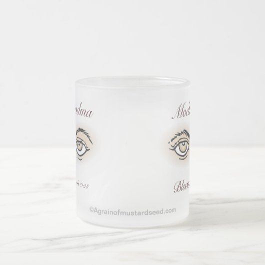 モ賛美カ母の日 フロストグラスマグカップ (中央)