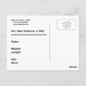 ヤア!男の子だ!ポストカード ポストカード (裏面)