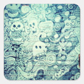 ヤイアニメマンガ想像力豊かな思想家 スクエアシール (正面)