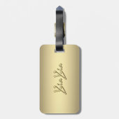 ヤイア金ゴールド ラゲッジタグ (裏面縦)