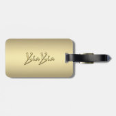 ヤイア金ゴールド ラゲッジタグ (裏面横)