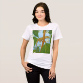 ヤイクス!ヤモリの絵 トライブレンドTシャツ (正面全面)