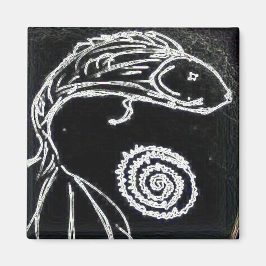 ヤイベッタフィッシュスケッチ マグネット (正面)