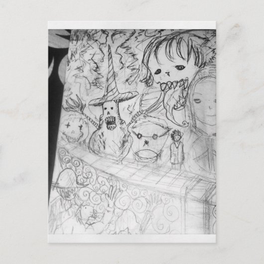 ヤイモンスターアニメマンガ ポストカード (正面)