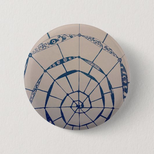 ヤエイスパイダーウェッブアート 缶バッジ (正面)