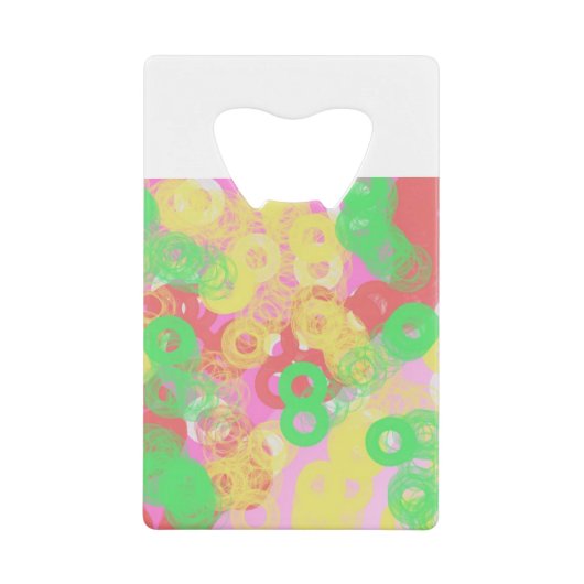 ヤエキャンディデザインとても素晴らしい クレジットカード栓抜き (正面)