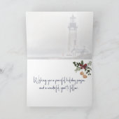 ヤキナヘッドライトハウスシーズンズグリーティングホリデー カード (内部)