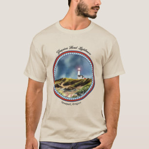 ヤキナヘッドライトハウスニューポートオレゴン Tシャツ