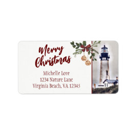 ヤキナヘッドライトハウスメリークリスマスアドレス ラベル