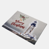 ヤキナヘッドライトハウスメリークリスマスホリデー ドアマット (アングル)