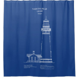 ヤキナヘッドライトハウス – オレゴン – AD シャワーカーテン