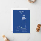 ヤキナヘッドライトハウス – オレゴン – AD ノートカード (正面/裏面インサイチュ)