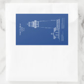 ヤキナヘッドライトハウス – オレゴン – AD 長方形シール (バッグ)