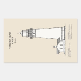 ヤキナヘッドライトハウス – オレゴン – SBD 長方形シール