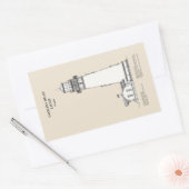 ヤキナヘッドライトハウス – オレゴン – SBD 長方形シール (封筒)