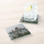 ヤキナベイライトハウスOR ガラスコースター (アングル)