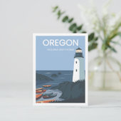 ヤキナライトハウスオレゴンUSAトラベルプレイス ポストカード (スタンド正面)