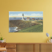 ヤキナライトハウスオンヤキナヘッド キャンバスプリント (インサイチュ (リビング))