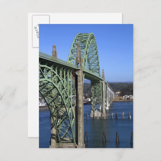 ヤキナ湾にまたがるヤキナ湾橋 ポストカード (正面/裏面)