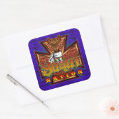 ヤキネイションディアダンサーデザイン#3ステッカー スクエアシール (封筒)