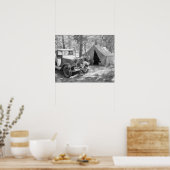 ヤキマ渓谷のキャンプ， 1936.ヴィンテージ写真 ポスター (キッチン)