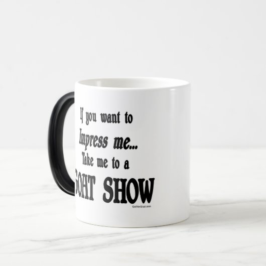 ヤギおもしろいことわざ モーフィングマグカップ (正面左)