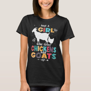 ヤギおもしろいのみヤギを愛する女おもしろいの子 Tシャツ