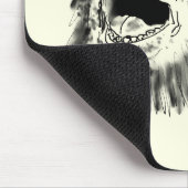 ヤギおもしろいの叫び声スケッチ予測できなアニマルアート マウスパッド (コーナー)