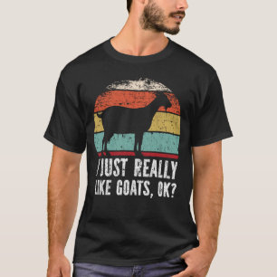 ヤギおもしろいは本当に好き? Tシャツ