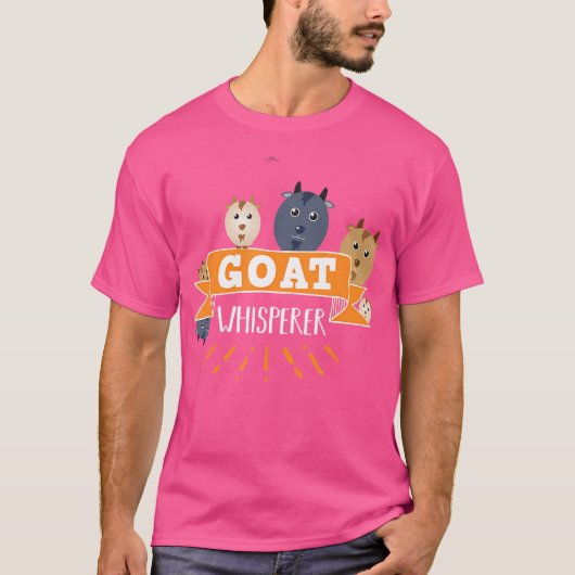 ヤギおもしろいウイスパーおもしろいラ Tシャツ (正面)