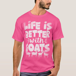 ヤギおもしろいウイスパーラーファーム動物の生活が良いWi Tシャツ