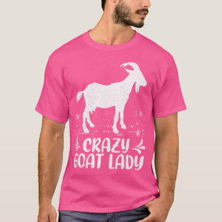ヤギおもしろいツラゴヤギ熱狂するレディーヤギ農家 Tシャツ