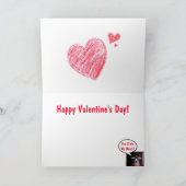 ヤギおもしろいバレンタインデー シーズンカード (内部)