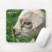 ヤギおもしろいパロディ、かわいいヤギの子 マウスパッド (マウス)