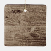 ヤギおもしろいフォトマパーソナライズされたンチーChristmas Cer セラミックオーナメント (裏面)