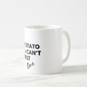 ヤギおもしろい引用文:ヤギはポテトチップスのようなものだ コーヒーマグカップ (正面右)