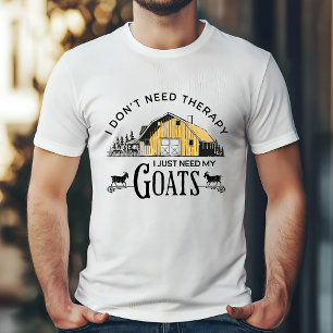 ヤギおもしろい恋人セラピー引用文 Tシャツ