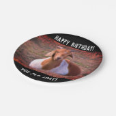 ヤギおもしろい誕生日 ペーパープレート (アングル)