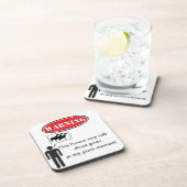 ヤギおもしろい警告の コースター (右側)